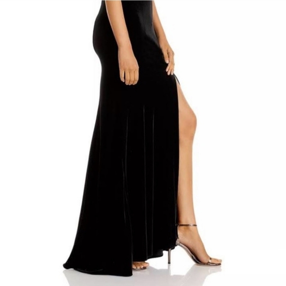 NWT retired aqua bloomingdale’s exclusive maxi dress with cut out back & slit - Picture 6 of 10
